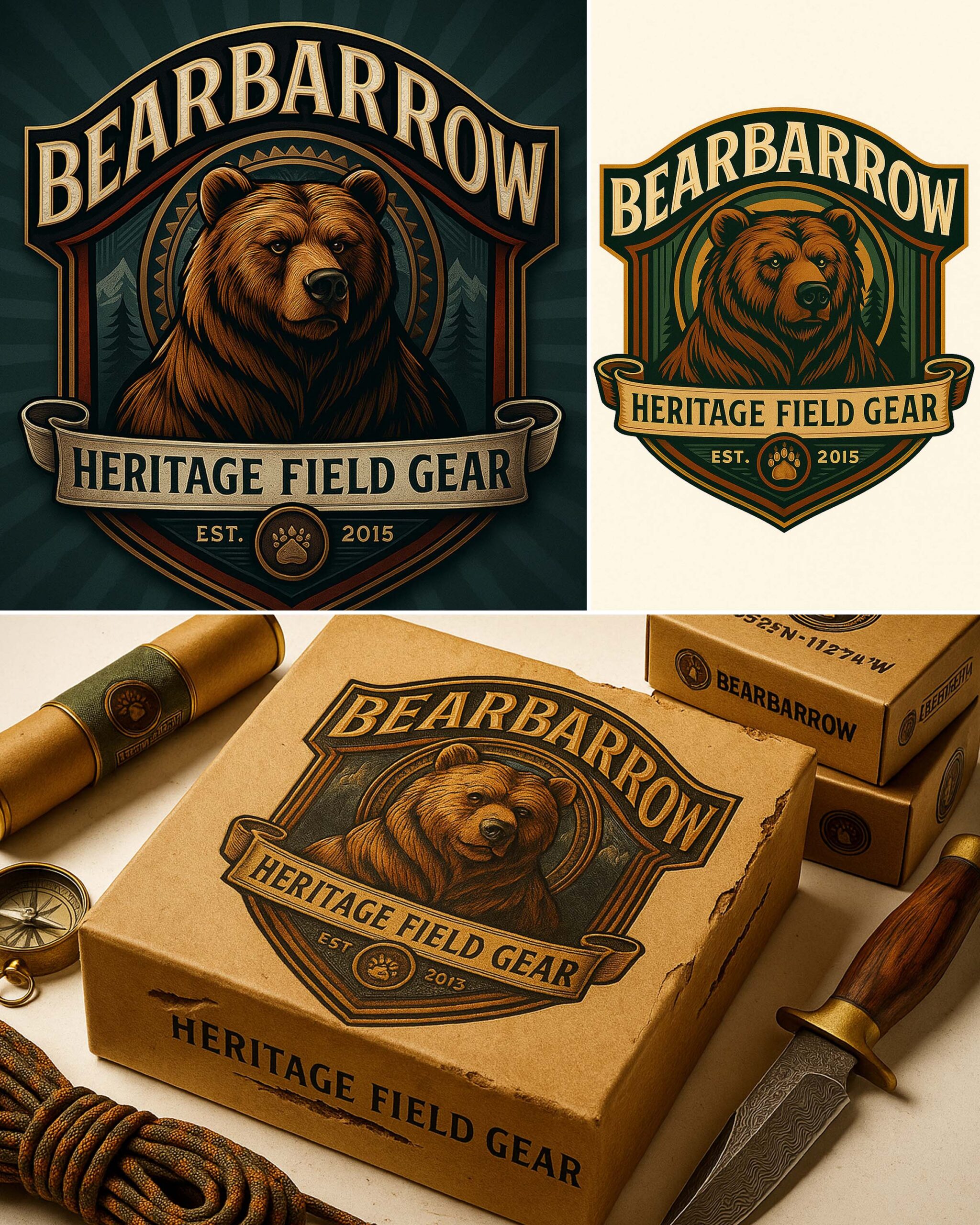 Rugged Heritage Aesthetic Logo Design by Jenna Larco